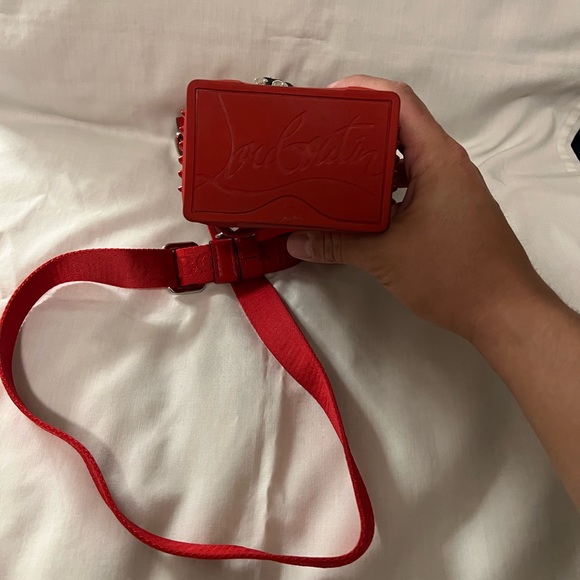 Christian Louboutin Men's Explorafunk Keyring Studded Crossbody Bag - Picture 5 of 12